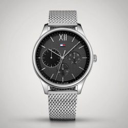 Tommy Hilfiger férfi ezüst óra karóra /kamppsc
