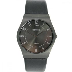   Bering Unisex férfi női óra karóra Titan vékony klasszikus - 11935-404 bőr kamprtw0616