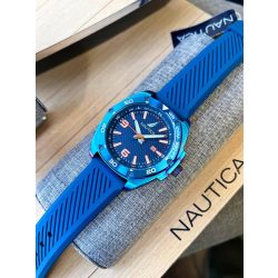   Nautica férfi kb. Bay kék szilikon szíj óra karóra (modell: NAPTCF201) /kampuuax0102 várható érkezés:03.10