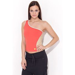   Nike női narancs-drapp póló, atléta Top újjatlan póló L/40 224648/835 /kamplvm Várható érkezés: 06.15