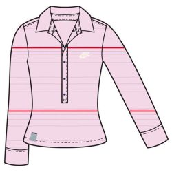   Nike női rózsaszín hosszú ujjú póló L/40 234908/622 /kamplvm Várható érkezés: 12.10
