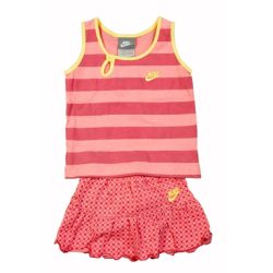   Nike bébi lány rózsaszín atléta Top újjatlan póló, szoknya 62-68 cm 273401/650 /kamplvm Várható érkezés: 12.10