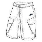   Nike férfi fehér nadrág, térdnadrág L 268687/100 /kamplvm Várható érkezés: 03.10