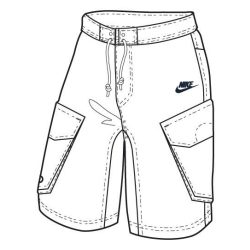   Nike férfi fehér nadrág, térdnadrág L 268687/100 /kamplvm Várható érkezés: 03.10