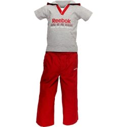   Reebok gyerek szürke, piros póló+3/4 nadrág 80 cm K35080 /kamplvm Várható érkezés: 12.15