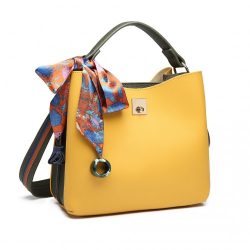   Miss Lulu London E1813 - Seidenschal Dekor bevásárló táska sárga és zöld