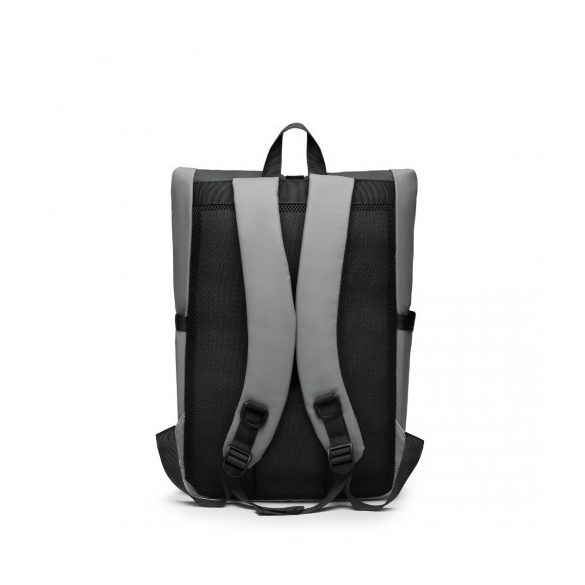 Miss Lulu London E2330 - Kono tartós PVC- Wasserfest elegáns hátizsák szürke