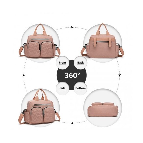 Miss Lulu London EQ2248 - Kono Dauerhaft és Funktionell bevásárló táska zum Wechseln rózsaszín