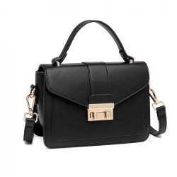   Miss Lulu London LB2033 - bőr Aussehen közepes táska fekete