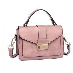   Miss Lulu London LB2033 - bőr Aussehen közepes táska rózsaszín