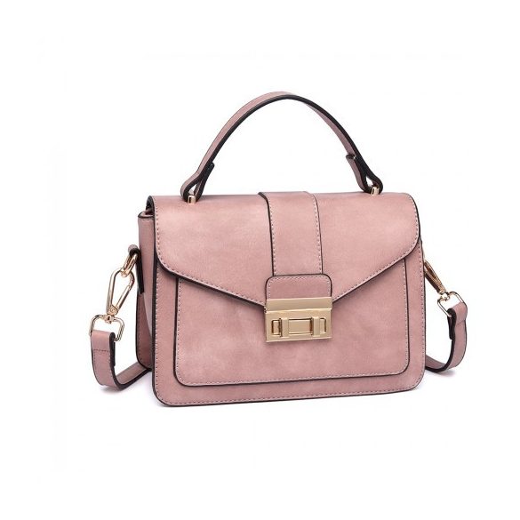 Miss Lulu London LB2033 - bőr Aussehen közepes táska rózsaszín