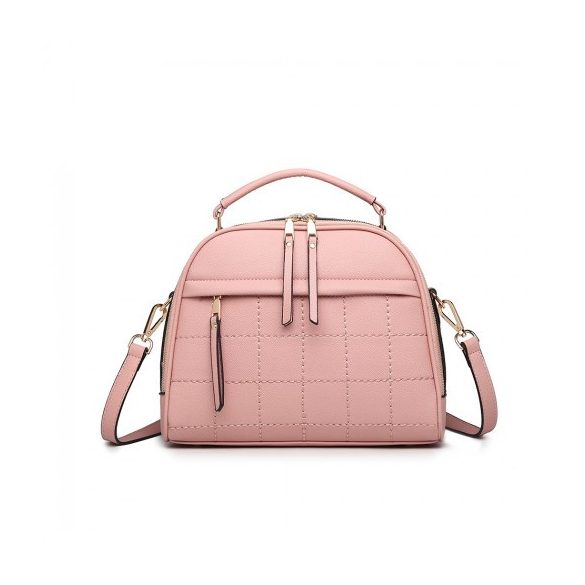 Miss Lulu London LB6919 - Quadrat Stich kézi táska rózsaszín
