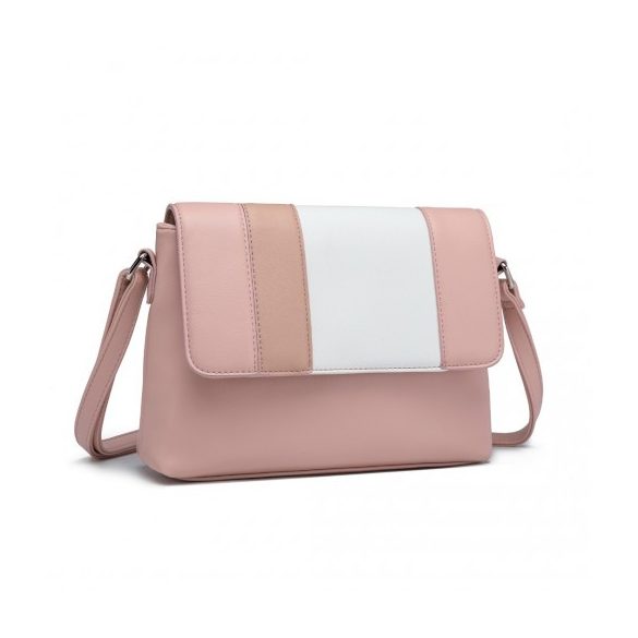 Miss Lulu London LD2251 - -bőr szín blokk válltáska táska rózsaszín