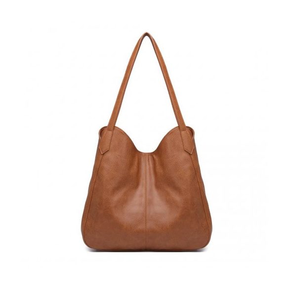 Miss Lulu London LH2230 - Weiches bőr Mehrere táska bevásárló válltáska barna