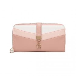   Miss Lulu London LP2215 - Gemischte szín Női Lederoptik pénztárca rózsaszín