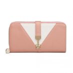   Miss Lulu London LP2216 - két Ton Női Lederoptik pénztárca rózsaszín