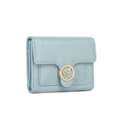   Miss Lulu London LP2336 - -bőr Blattförmig Kerek Kapcsoló Brieftasche kék