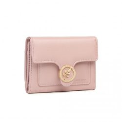   Miss Lulu London LP2336 - -bőr Blattförmig Kerek Kapcsoló Brieftasche rózsaszín