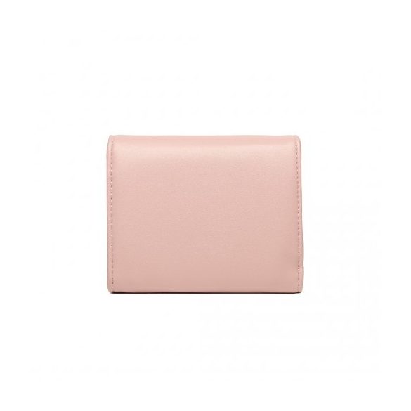 Miss Lulu London LP2336 - -bőr Blattförmig Kerek Kapcsoló Brieftasche rózsaszín