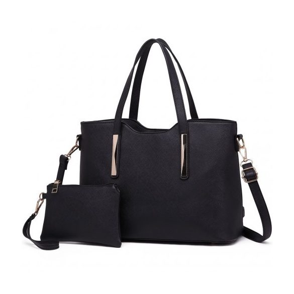 Miss Lulu London S1719 - bőr táska & pénztárca fekete