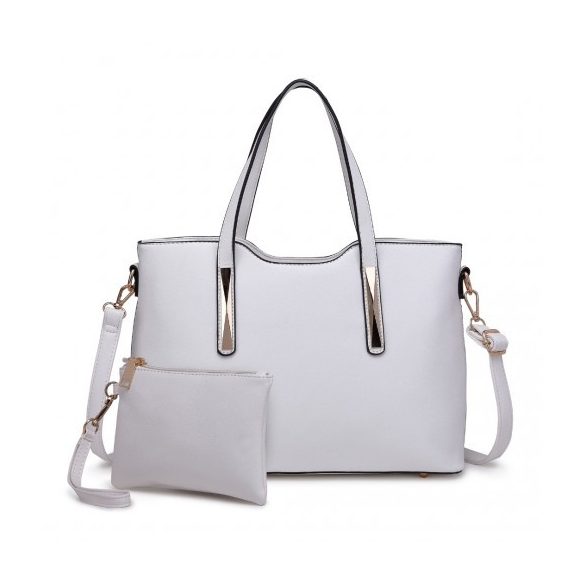 Miss Lulu London S1719 - bőr táska & pénztárca fehér