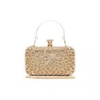   Miss Lulu London S2227 - Funkelnd klasszikus női pénztárca alkalmi táska arany