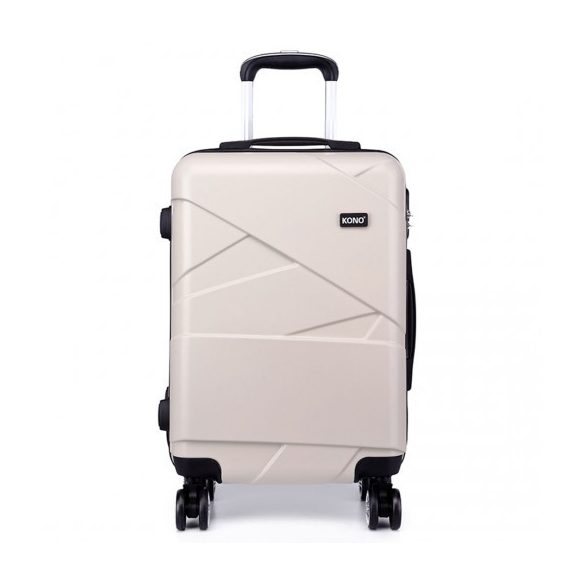 Miss Lulu London K1772-2L - Kono bőrönd 20-Zoll-Verbandeffekt bézs