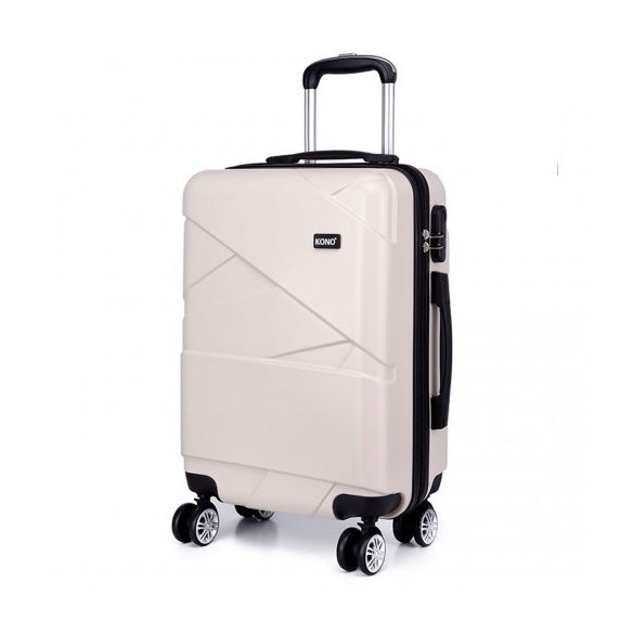 Miss Lulu London K1772-2L - Kono bőrönd 20-Zoll-Verbandeffekt bézs