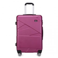  Miss Lulu London K1772-2L - Kono bőrönd 20-Zoll-Verbandeffekt Lila