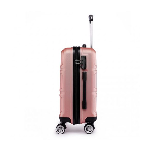 Miss Lulu London K1871-1L - Kono ABS Geformtes horizontales Design 3-darabos bőrönd szett Nackt