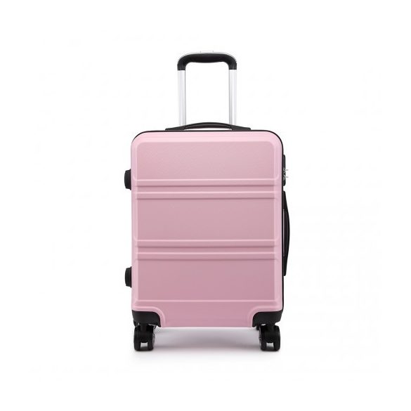 Miss Lulu London K1871-1L - Kono ABS geformtes horizontales Design 20 Zoll kézipoggyász rózsaszín