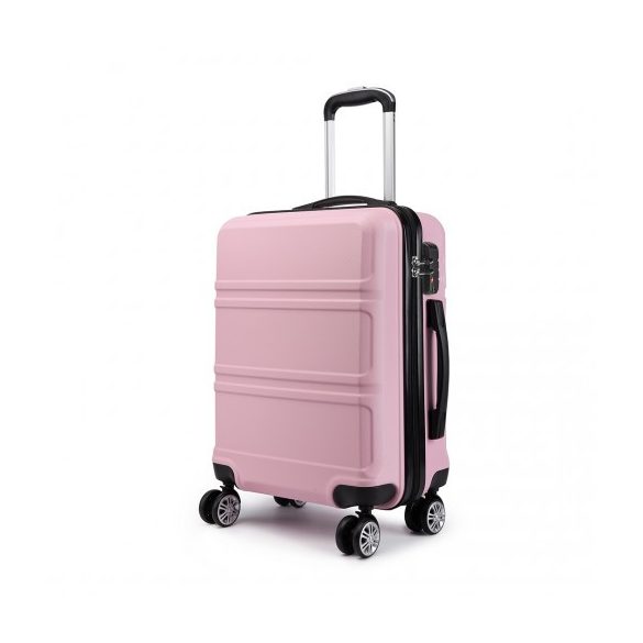 Miss Lulu London K1871-1L - Kono ABS Geformtes horizontales Design 24-Zoll-bőrönd rózsaszín