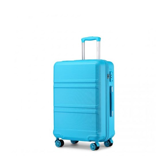 Miss Lulu London K1871-1L - Kono ABS 24 Zoll geformter horizontaler Design-bőrönd kék