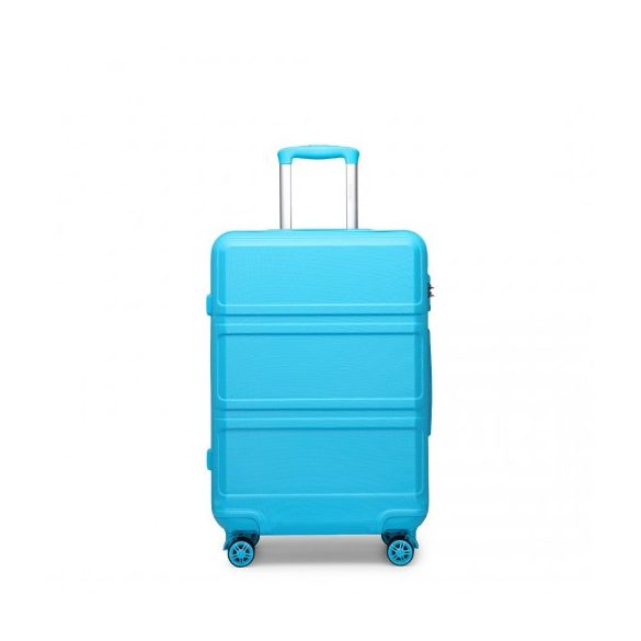 Miss Lulu London K1871-1L - Kono ABS 24 Zoll geformter horizontaler Design-bőrönd kék