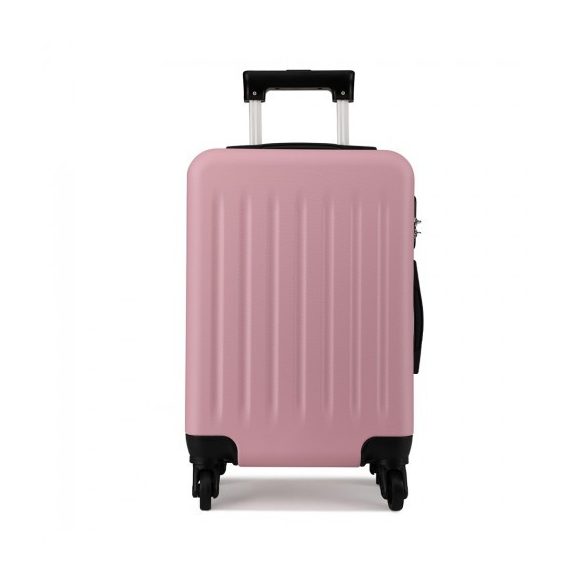 Miss Lulu London K1872L - Kono 24 Zoll ABS-bőrönd 4-Rad-Spinner-bőrönd rózsaszín