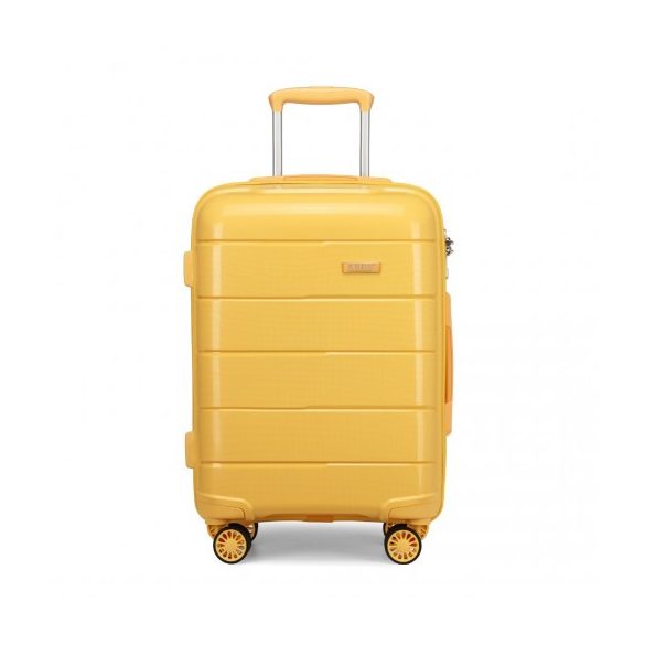 Miss Lulu London K1997L-KONO 24-ZOLL-PP-bőrönd sárga SCHALE