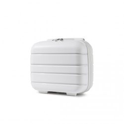   Miss Lulu London K2091L - Kono 14 Zoll több Textur Harte Schale PP bőrönd klasszikus Kollekció fehér