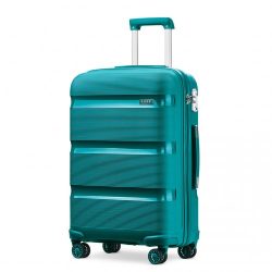   Miss Lulu London K2092L - Kono 24 Zoll világos Hartschalen PP bőrönd klasszikus Collection kék