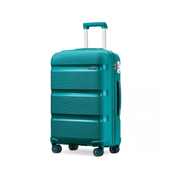 Miss Lulu London K2092L - Kono 24 Zoll világos Hartschalen PP bőrönd klasszikus Collection kék