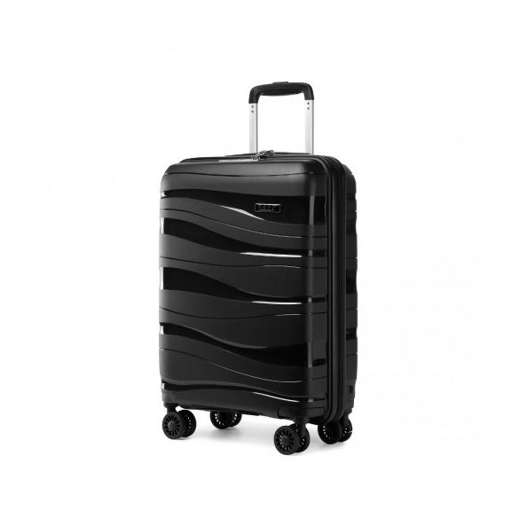 Miss Lulu London K2094L - Kono 20 Zoll könnyű Polypropylen bőrönd TSA-zár fekete