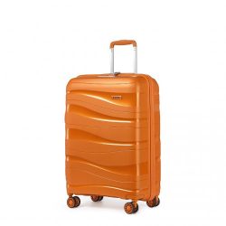   Miss Lulu London K2094L - Kono 20 Zoll könnyű Polypropylen bőrönd TSA-zár narancssárga