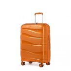   Miss Lulu London K2094L - Kono 24 Zoll könnyű Polypropylen bőrönd TSA-zár narancssárga