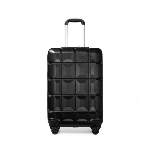 Miss Lulu London K2292L - Kono 20 Zoll könnyű Hartschalen-ABS-Gepäck bőrönd TSA-zár fekete