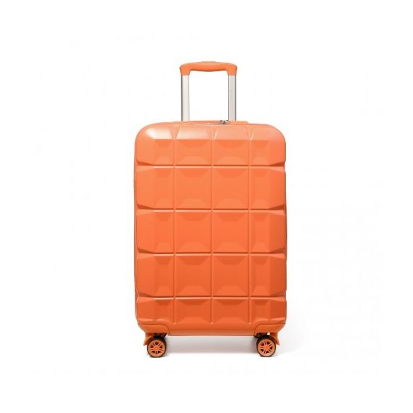 Miss Lulu London K2292L - Kono 20 Zoll könnyű Hartschalen-ABS-Gepäck bőrönd TSA-zár narancssárga
