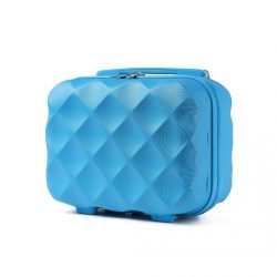   Miss Lulu London K2395L - BRITISH Traveller 13 Zoll Ultraleicht ABS és Polycarbonat bőrönd kék