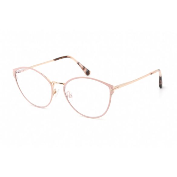 Tom Ford FT5573-B szemüvegkeret rózsaszín / Clear /kék-világos blokk lencsék női /kac