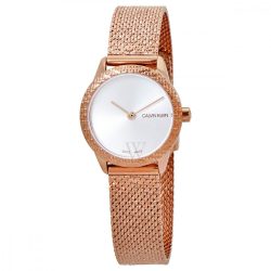   Calvin Klein női Minimal nemesacél Mesh ezüst számlap óra karóra K3M23U26 /kac