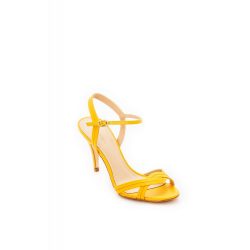  Montonelli Prémium Valódi Bőr  női sárga magassarkú cipő 37 /kac