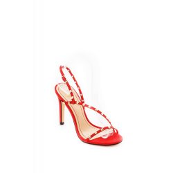   Montonelli Prémium Valódi Bőr  női piros magassarkú cipő 41 /kac