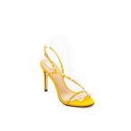   Montonelli Prémium Valódi Bőr  női sárga magassarkú cipő 38 /kac